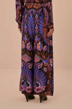 FARM Rio Pantalon<Pantalon large en viscose LENZING™ ECOVERO™ Black Heart Forest