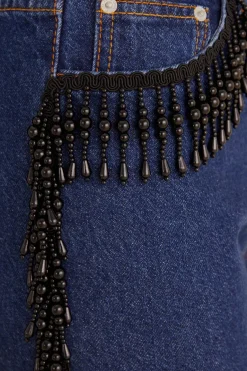 FARM Rio  Pantalon<Pantalon Large Franges Perles