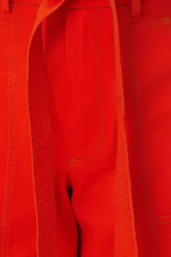 FARM Rio  Pantalon<Pantalon large rouge