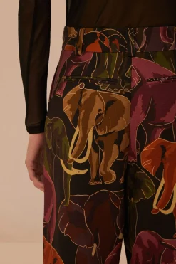 FARM Rio  Pantalon<Pantalon Éléphants Marron