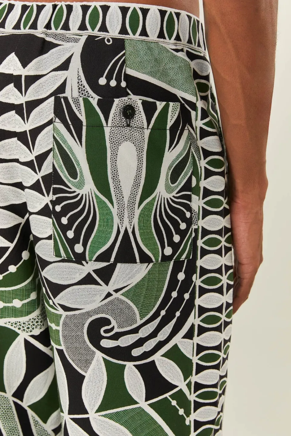 FARM Rio Pantalon<Pantalon Nature en Dentelle Noire