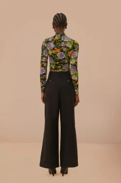 FARM Rio  Pantalon<Pantalon noir taille haute