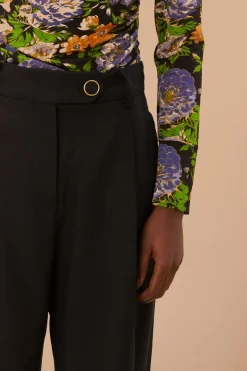FARM Rio  Pantalon<Pantalon noir taille haute