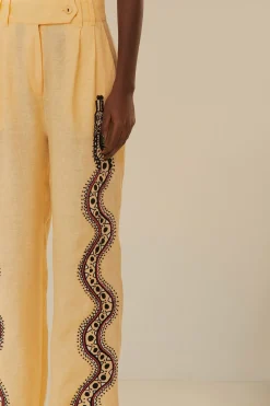 FARM Rio  Pantalon<Pantalon serpent Sand Time