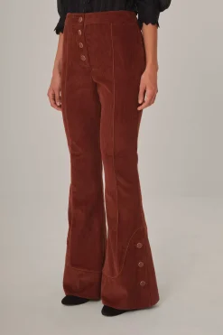 FARM Rio  Pantalon<Pantalon évasé marron