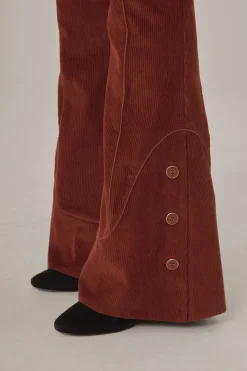 FARM Rio  Pantalon<Pantalon évasé marron
