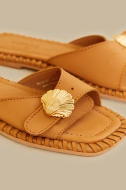 FARM Rio Des Sandales<Pantoufle sandale caramel