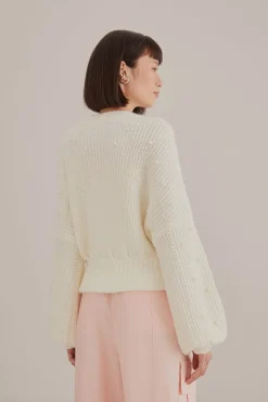 FARM Rio  Pulls Et Sweat-shirts<Pull bulle brodé de perles