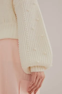 FARM Rio  Pulls Et Sweat-shirts<Pull bulle brodé de perles
