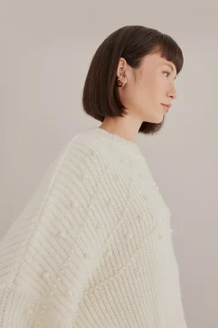 FARM Rio  Pulls Et Sweat-shirts<Pull bulle brodé de perles