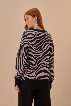 FARM Rio  Pulls Et Sweat-shirts<Pull en tricot à motif peau de zèbre