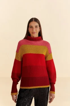 FARM Rio  Pulls Et Sweat-shirts<Pull en tricot à rayures brillantes