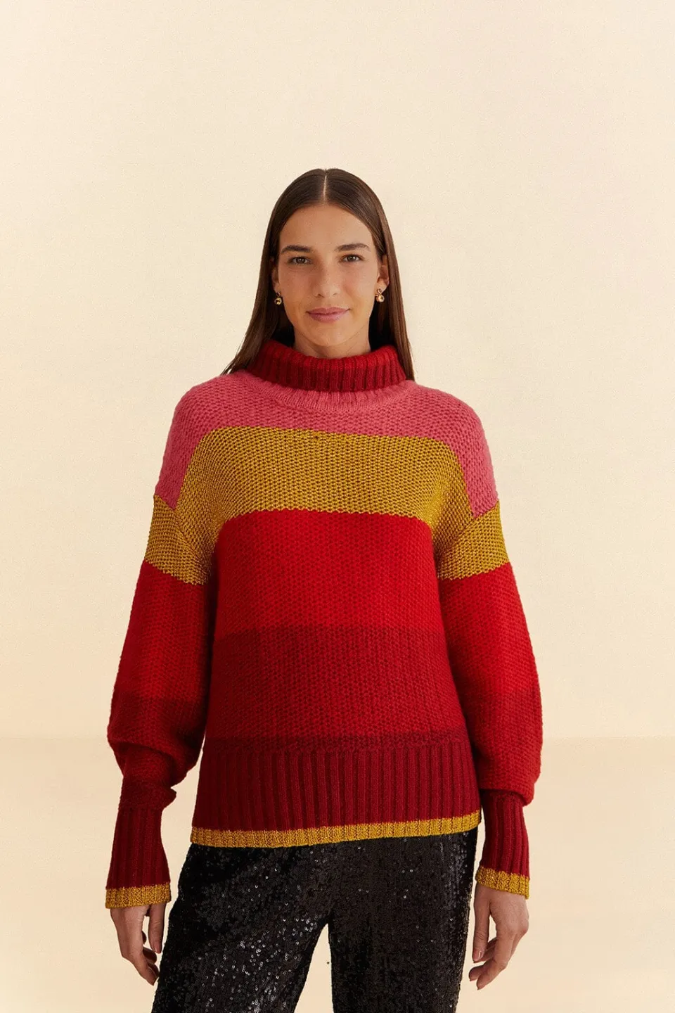 FARM Rio Pulls Et Sweat-shirts<Pull en tricot à rayures brillantes
