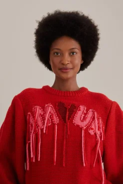 FARM Rio  Pulls Et Sweat-shirts<Pull en tricot brodé Amour