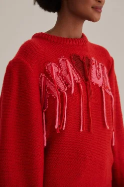 FARM Rio  Pulls Et Sweat-shirts<Pull en tricot brodé Amour