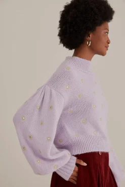 FARM Rio  Pulls Et Sweat-shirts<Pull en tricot brodé miroir