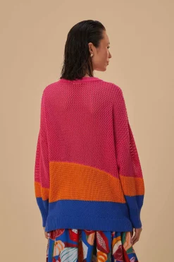 FARM Rio  Pulls Et Sweat-shirts<Pull en tricot de timbres Amazon