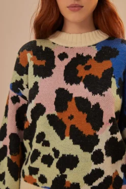 FARM Rio  Pulls Et Sweat-shirts<Pull en tricot léopard coloré