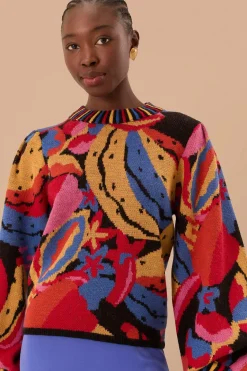FARM Rio  Pulls Et Sweat-shirts<Pull en tricot multicolore Fruitelicious
