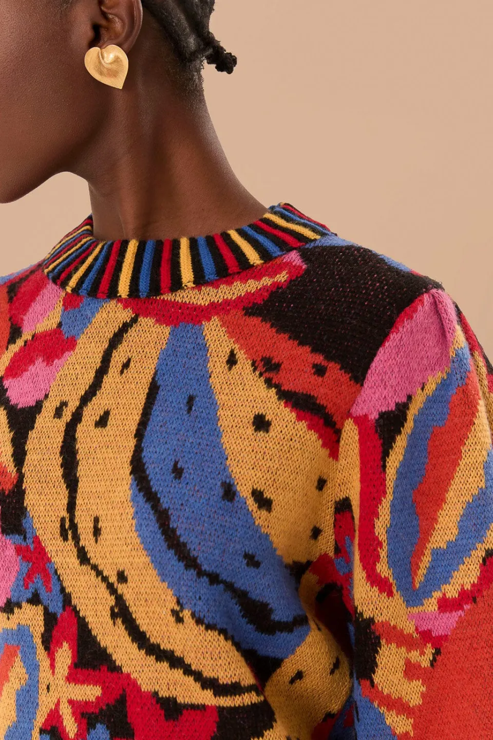FARM Rio  Pulls Et Sweat-shirts<Pull en tricot multicolore Fruitelicious