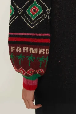 FARM Rio  Pulls Et Sweat-shirts<Pull en tricot noir Hohoho