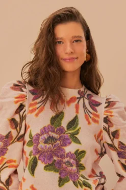 FARM Rio  Pulls Et Sweat-shirts<Pull en tricot Winter Garden crème