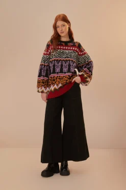 FARM Rio  Pulls Et Sweat-shirts<Pull en tricot zèbre Ainika