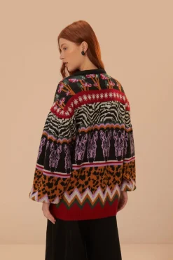 FARM Rio  Pulls Et Sweat-shirts<Pull en tricot zèbre Ainika