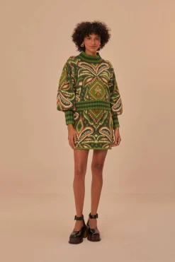 FARM Rio  Pulls Et Sweat-shirts<Pull Ikat à imprimé ananas vert