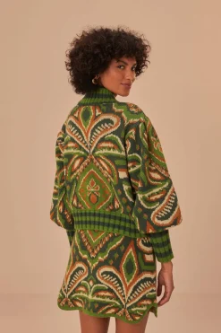 FARM Rio  Pulls Et Sweat-shirts<Pull Ikat à imprimé ananas vert