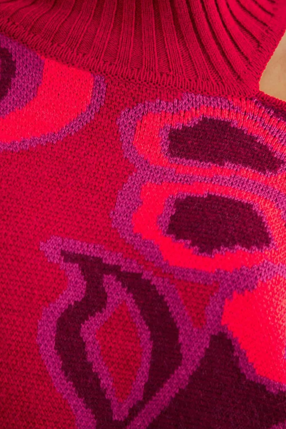 FARM Rio Pulls Et Sweat-shirts<Pull rose en tricot à fleurs audacieuses