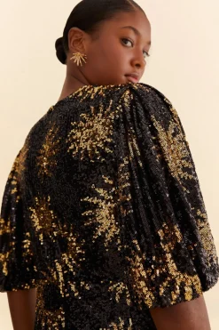 FARM Rio  Robes Courtes<Robe courte à sequins Sunny Mood