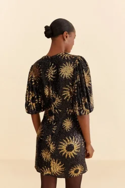 FARM Rio  Robes Courtes<Robe courte à sequins Sunny Mood