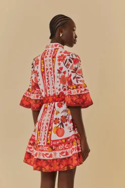 FARM Rio  Robes Courtes<Robe courte blanc cassé Romantic Orchard
