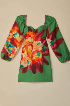 FARM Rio  Robes Courtes<Robe courte Tropicart verte
