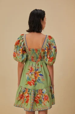 FARM Rio  Robes Courtes<Robe courte verte Bright Yard