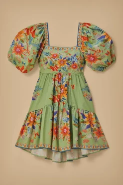 FARM Rio  Robes Courtes<Robe courte verte Bright Yard