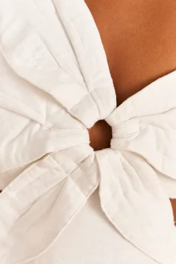 FARM Rio  Robes Longues<Robe longue à fleurs blanc cassé