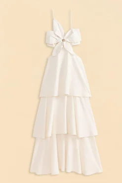 FARM Rio  Robes Longues<Robe longue à fleurs blanc cassé