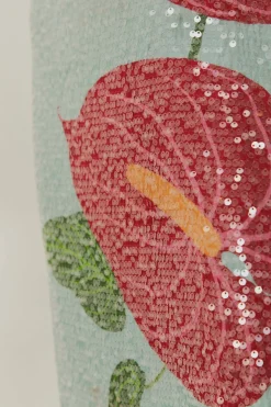 FARM Rio Robes Longues<Robe longue à imprimé fleurs d'anthurium bleu
