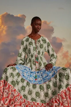 FARM Rio  Robes Longues<Robe longue à manches longues Stamp Mix