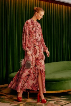 FARM Rio  Robes Longues<Robe longue à tapisserie florale et col en V