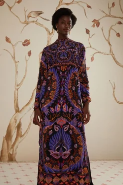 FARM Rio  Robes Longues<Robe longue Black Heart Forest