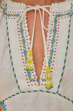 FARM Rio  Robes Longues<Robe longue blanc cassé Bloom Garden