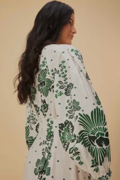 FARM Rio  Robes Longues<Robe longue blanc cassé Forest Soul