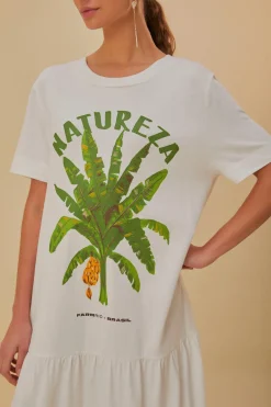 FARM Rio  Robes Longues<Robe longue blanche Natureza en coton biologique