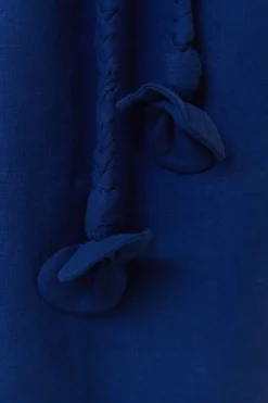 FARM Rio Robes Longues<Robe longue bleu marine à une épaule feuille Lenzing™ Ecovero™ Eurofla