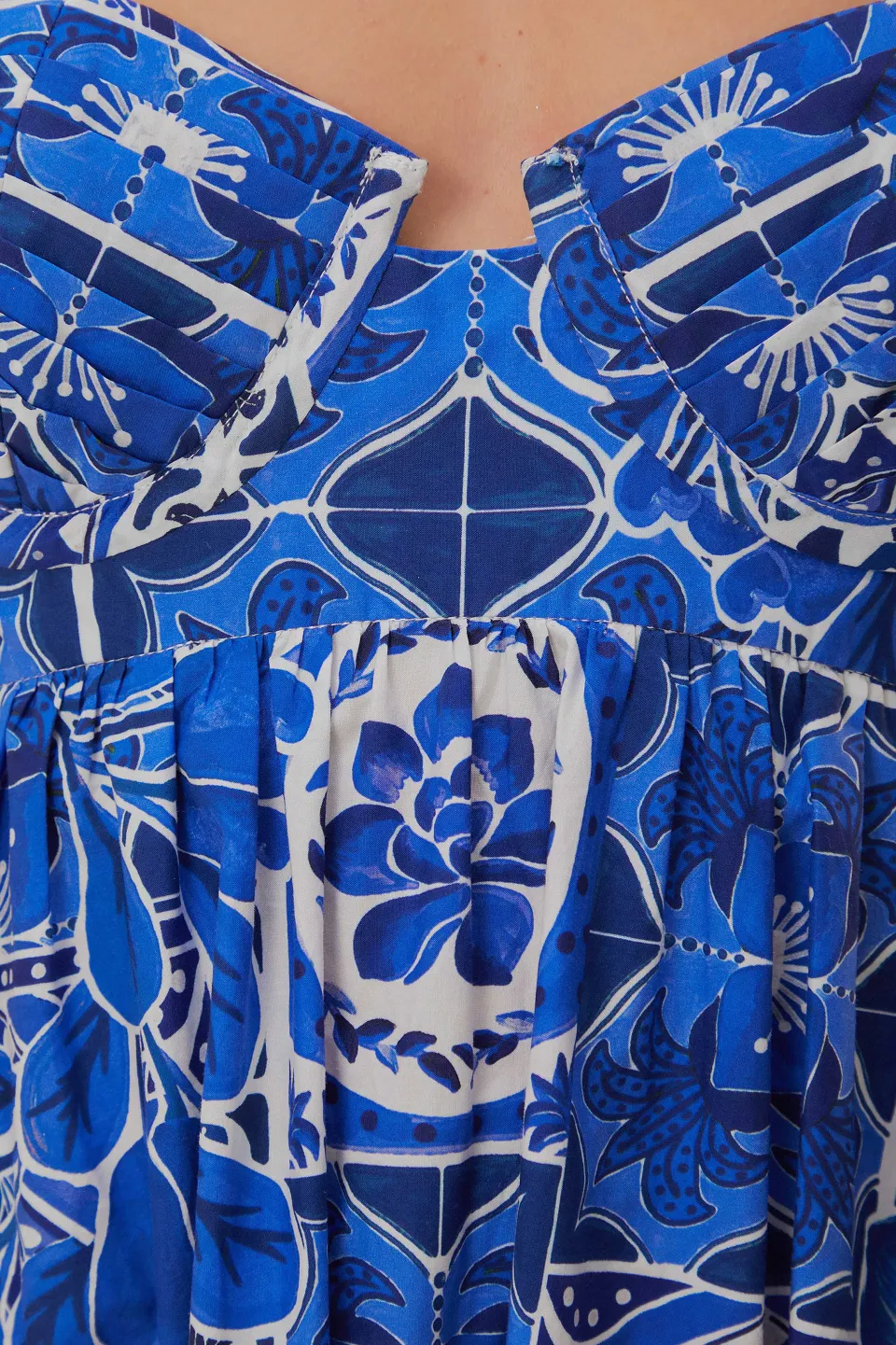FARM Rio Robes Longues<Robe longue bleue sans manches Tile Dream