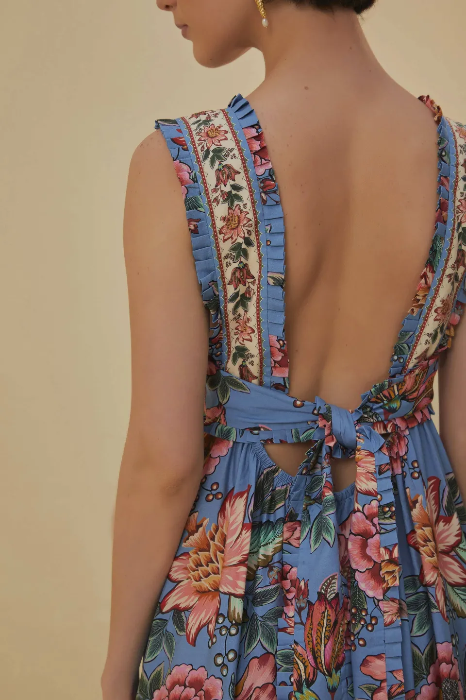 FARM Rio Robes Longues<Robe longue bleue sans manches Wonderful Bouquet
