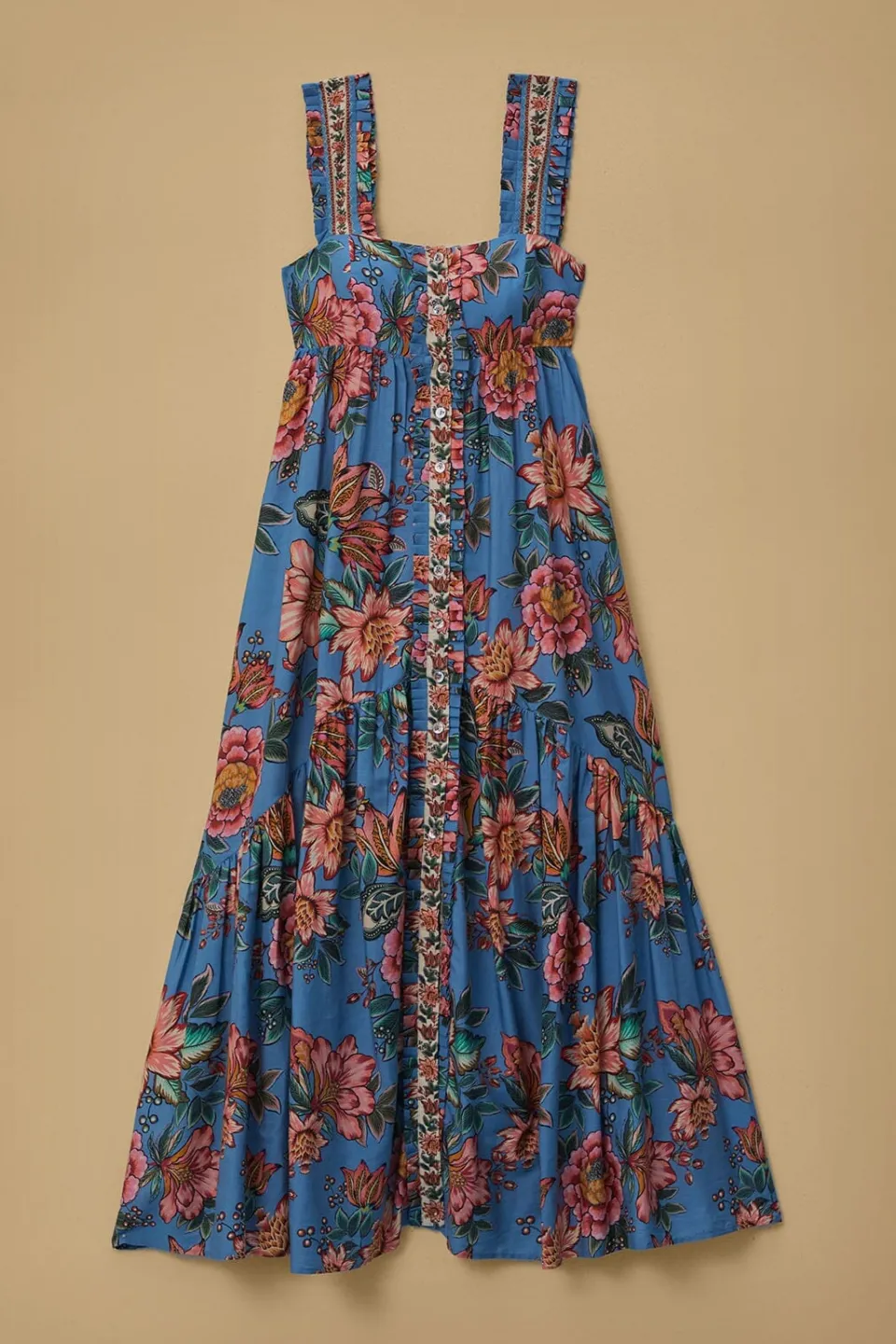FARM Rio Robes Longues<Robe longue bleue sans manches Wonderful Bouquet